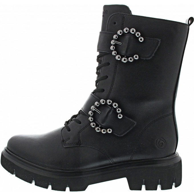 Remonte Schnürstiefel in schwarz