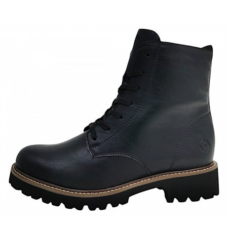 Remonte Schnürstiefelette in schwarz