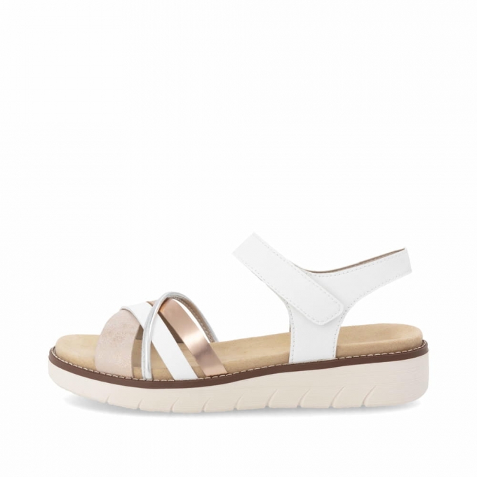 Remonte Damen Riemchensandalen - Weiss