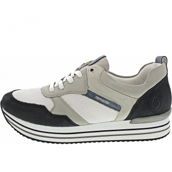 Remonte sportlicher Schnürer in cayenne/gold/lehm-metalli