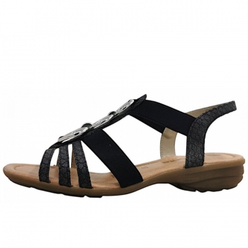 Remonte Sandale in 45 graphit/schwarz