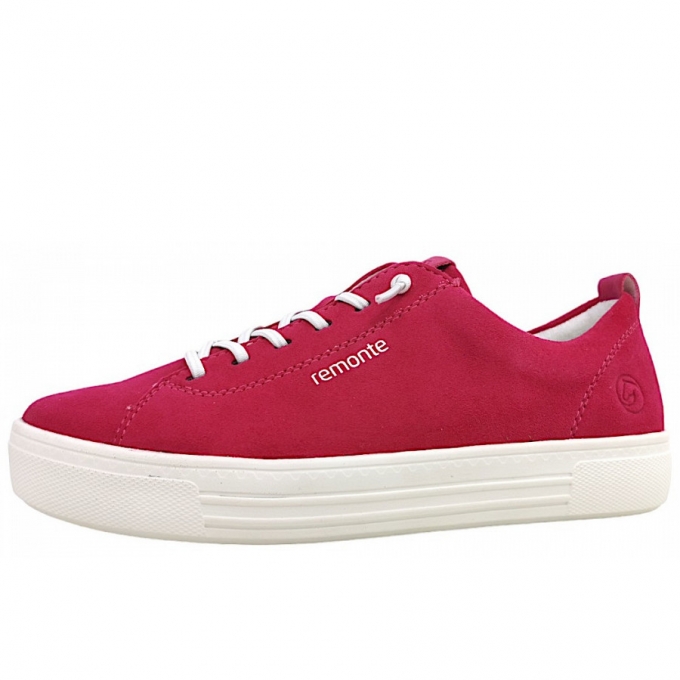 Remonte Sheepsuede/Morelia Schnürer in 31 Fuchsia/ Magenta