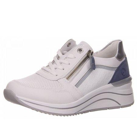 Remonte Schnürer in weiß kombi.