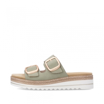 Remonte Damen Pantoletten - Grün