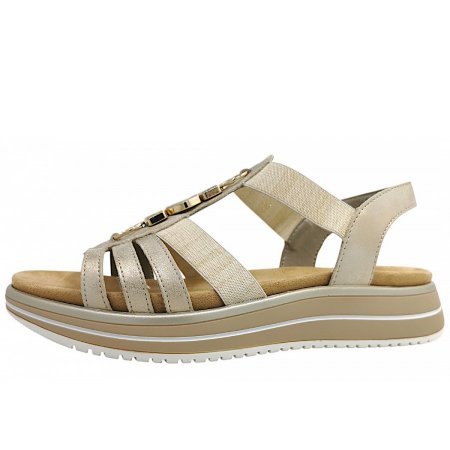 Remonte Sandale in muschel/beige gold