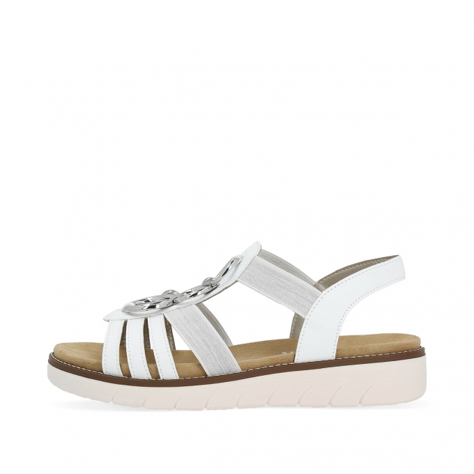 Remonte Damen Riemchensandalen - Weiss