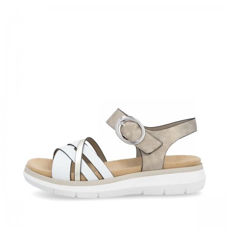 Remonte Damen Riemchensandalen - Weiss