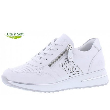 Remonte bequeme Schnürer in weiß