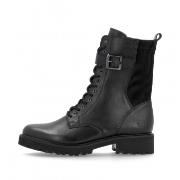 Remonte Damen Biker Boots - Schwarz