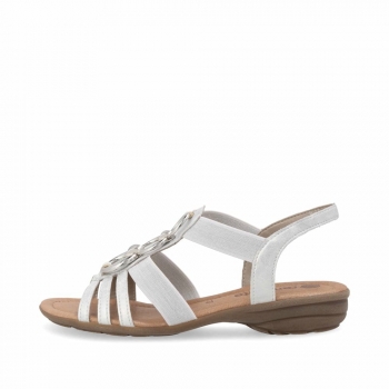 Remonte Damen Riemchensandalen - Weiss