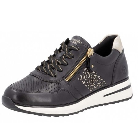 Remonte sportlicher Schnürer in SCHWARZ MUSCHEL