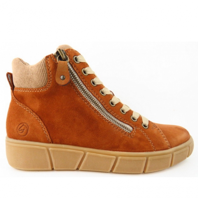 Remonte Warmfuttter Stiefelette in noccia/lehm/reh