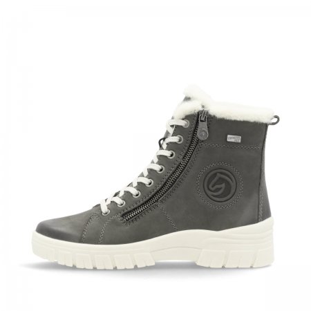 Remonte Damen Schnürstiefel - Grau