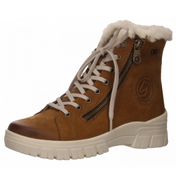 Remonte lammfell Stiefel in braun
