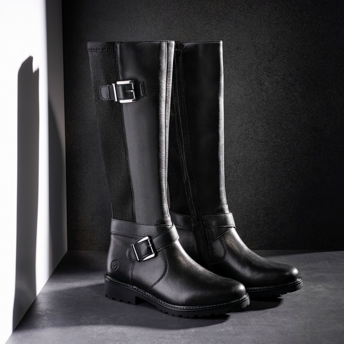 Remonte Damen Hochschaftstiefel - Schwarz