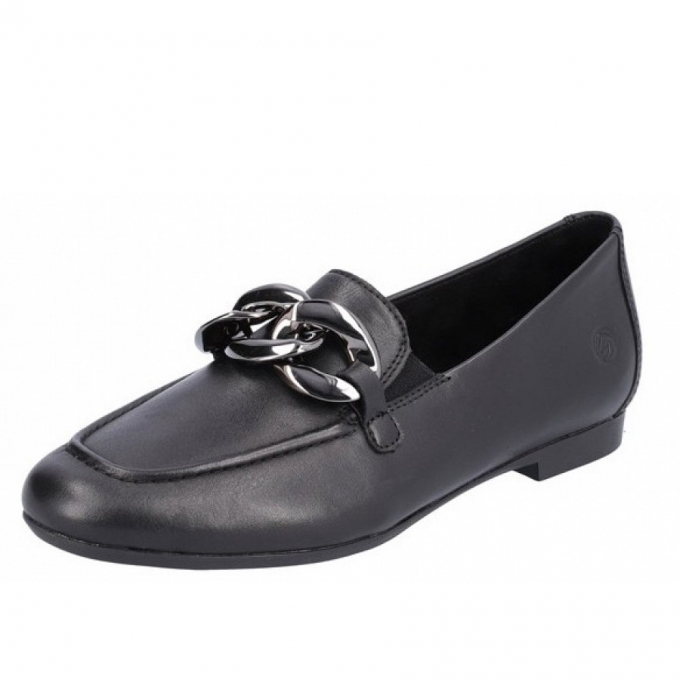 Remonte Slipper in schwarz schwarz