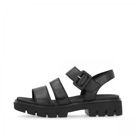 Remonte Damen Riemchensandalen - Schwarz