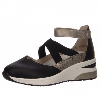 Remonte Slingpumps in schwarz kombi.