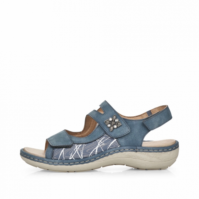 Remonte Damen Riemchensandalen - Blau