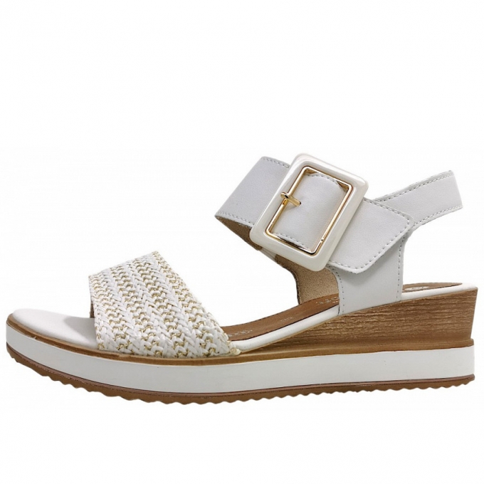 Remonte Sandale in weiss-gold/weiss 81