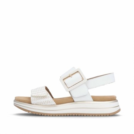 Remonte Damen Riemchensandalen - Weiss