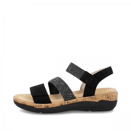 Remonte Damen Riemchensandalen - Schwarz