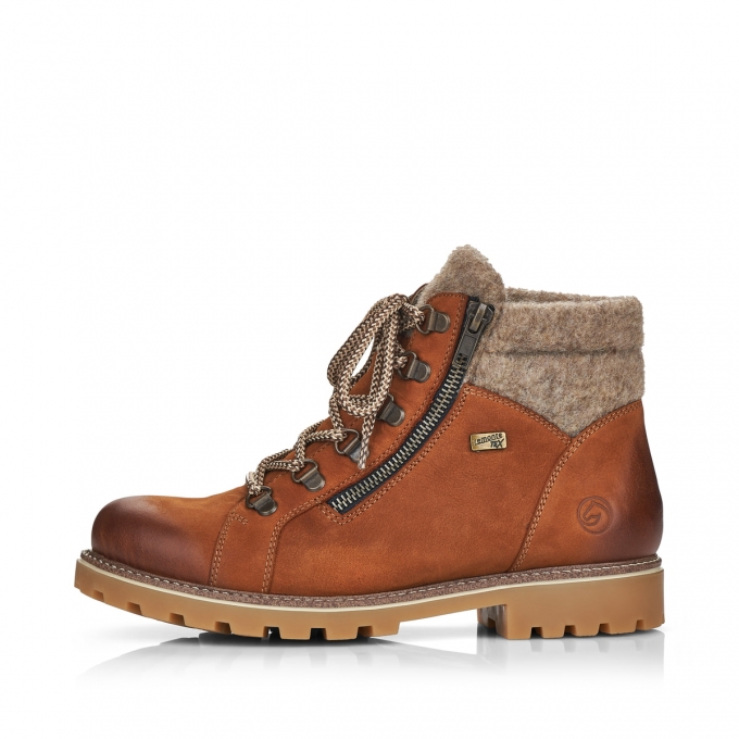 Remonte Damen Schnürstiefel - Braun