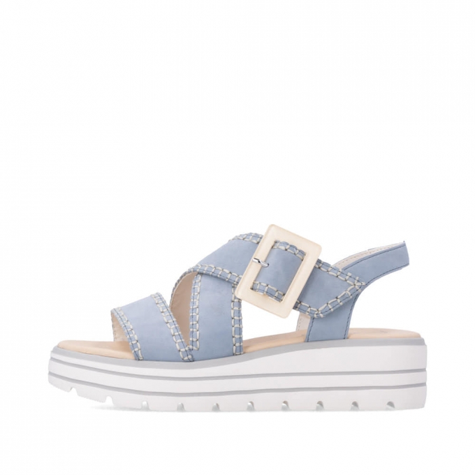Remonte Damen Keilsandaletten - Blau