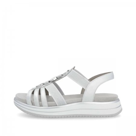 Remonte Damen Riemchensandalen - Silber/Platin
