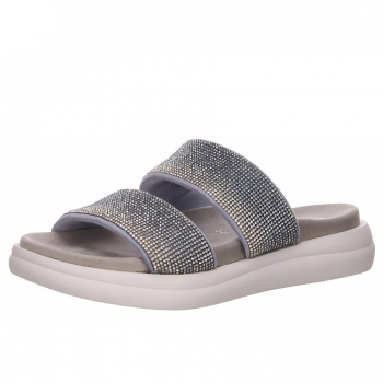 Remonte Pantolette in blau kombi.