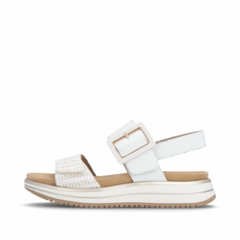 Remonte Damen Riemchensandalen - Weiss