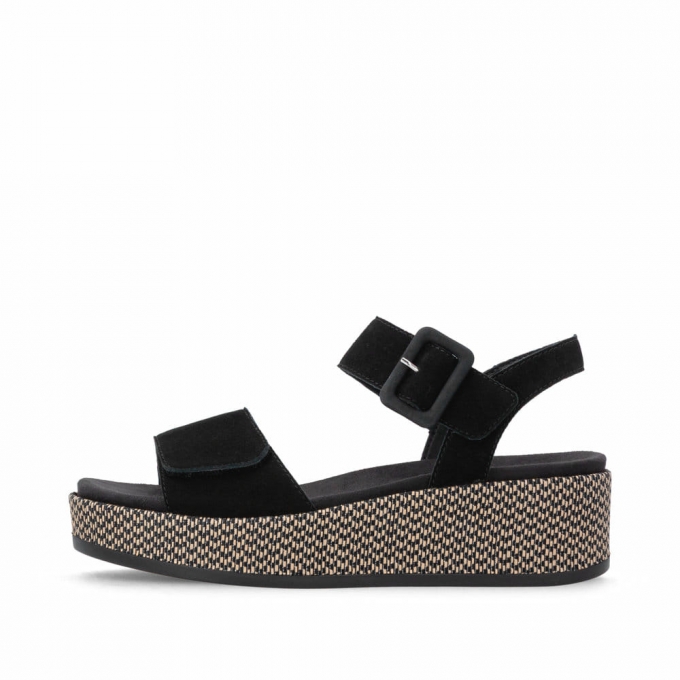 Remonte Damen Riemchensandalen - Schwarz