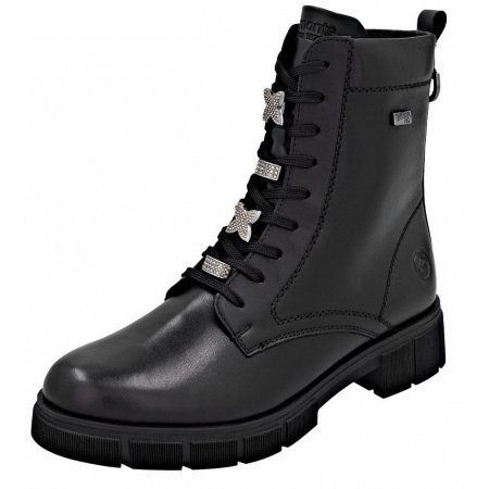 Remonte Schnürstiefel in schw/schw