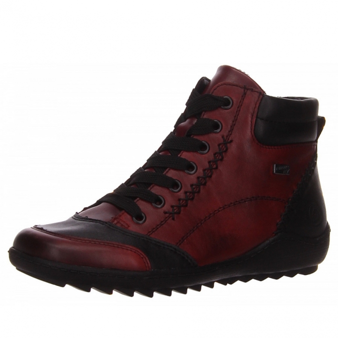 Remonte Stiefel in rot kombi