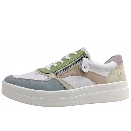 Remonte Schnürer in bleu/weiß/rose/mauve 87