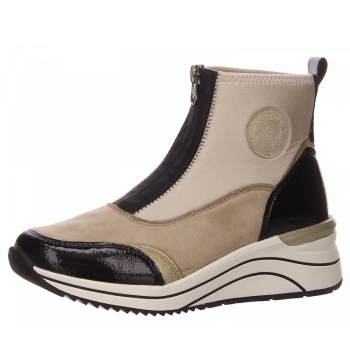 Remonte Stiefelette in beige kombi.