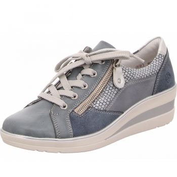 Remonte Schnürer in blau kombi.