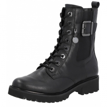 Remonte Schnürstiefel in schwarz