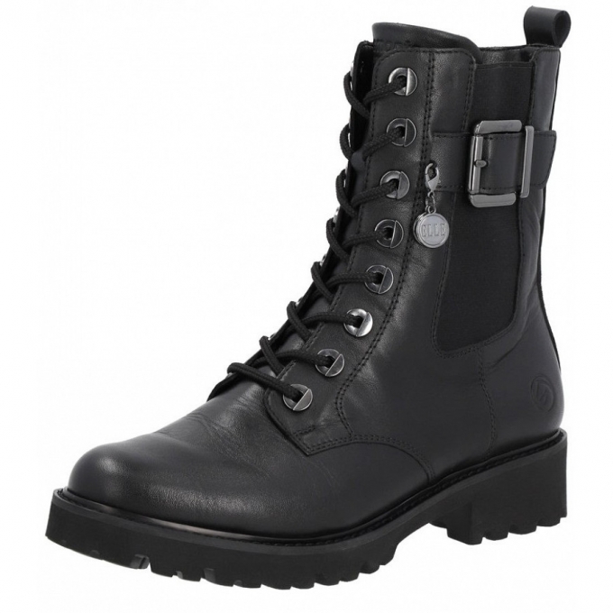Remonte Schnürstiefel in schwarz