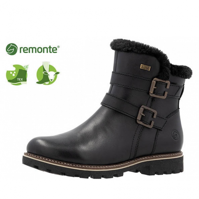 Remonte Stiefelette in schwarz