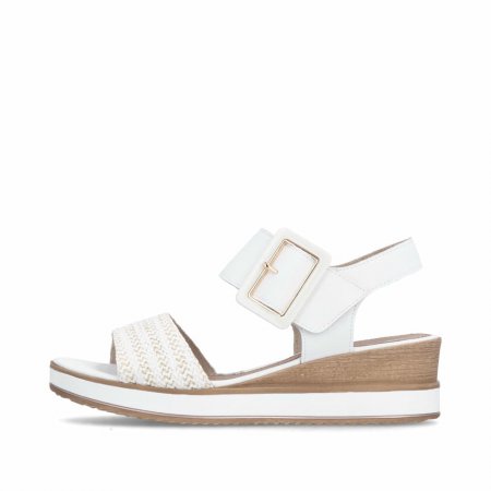 Remonte Damen Keilsandaletten - Weiss