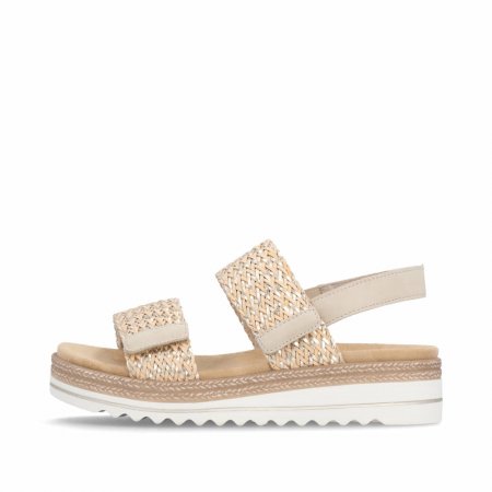 Remonte Damen Keilsandaletten - Metallic