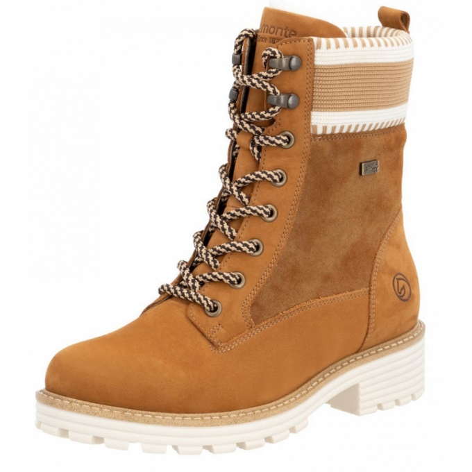 Remonte Schnürstiefel in noccia reh