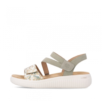 Remonte Damen Riemchensandalen - Grün