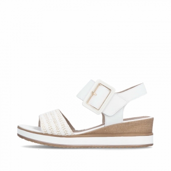 Remonte Damen Keilsandaletten - Weiss