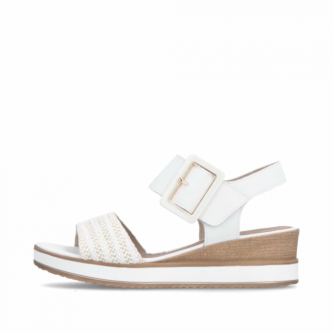 Remonte Damen Keilsandaletten - Weiss