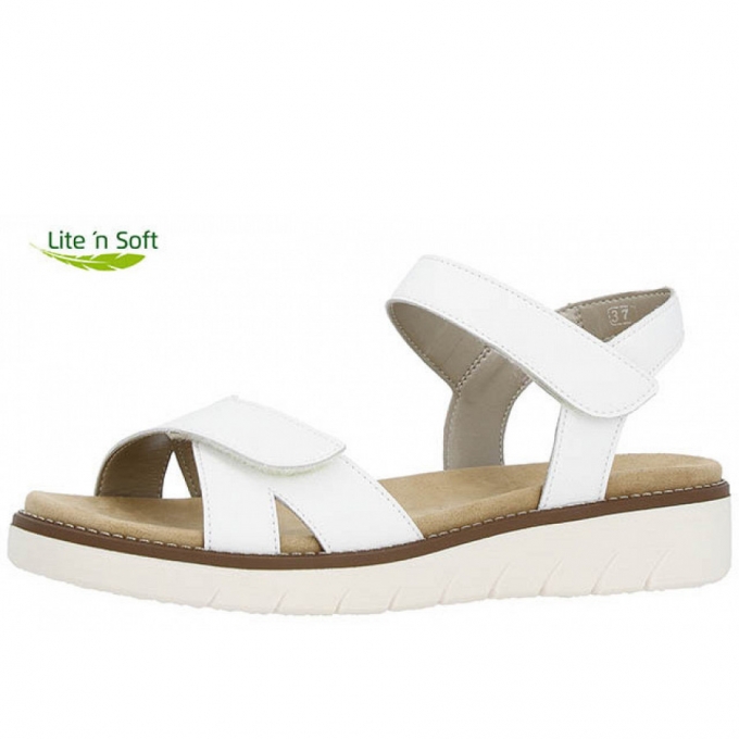 Remonte bequeme Sandale in weiß
