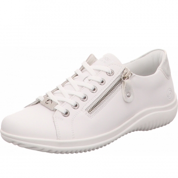 Remonte Schnürer in weiß kombi.