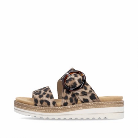 Remonte Damen Pantoletten - Animalprint