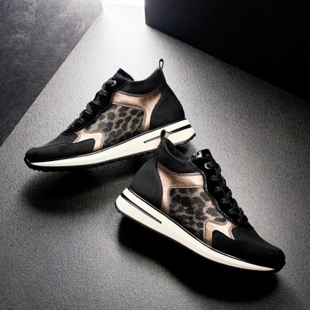 Remonte Damen Schnürstiefel - Schwarz